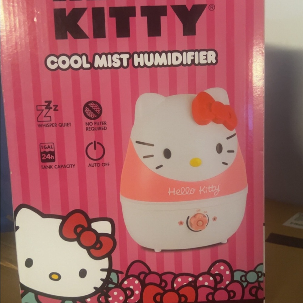 Hello Kitty Pink and White Humidifier with Red Bow